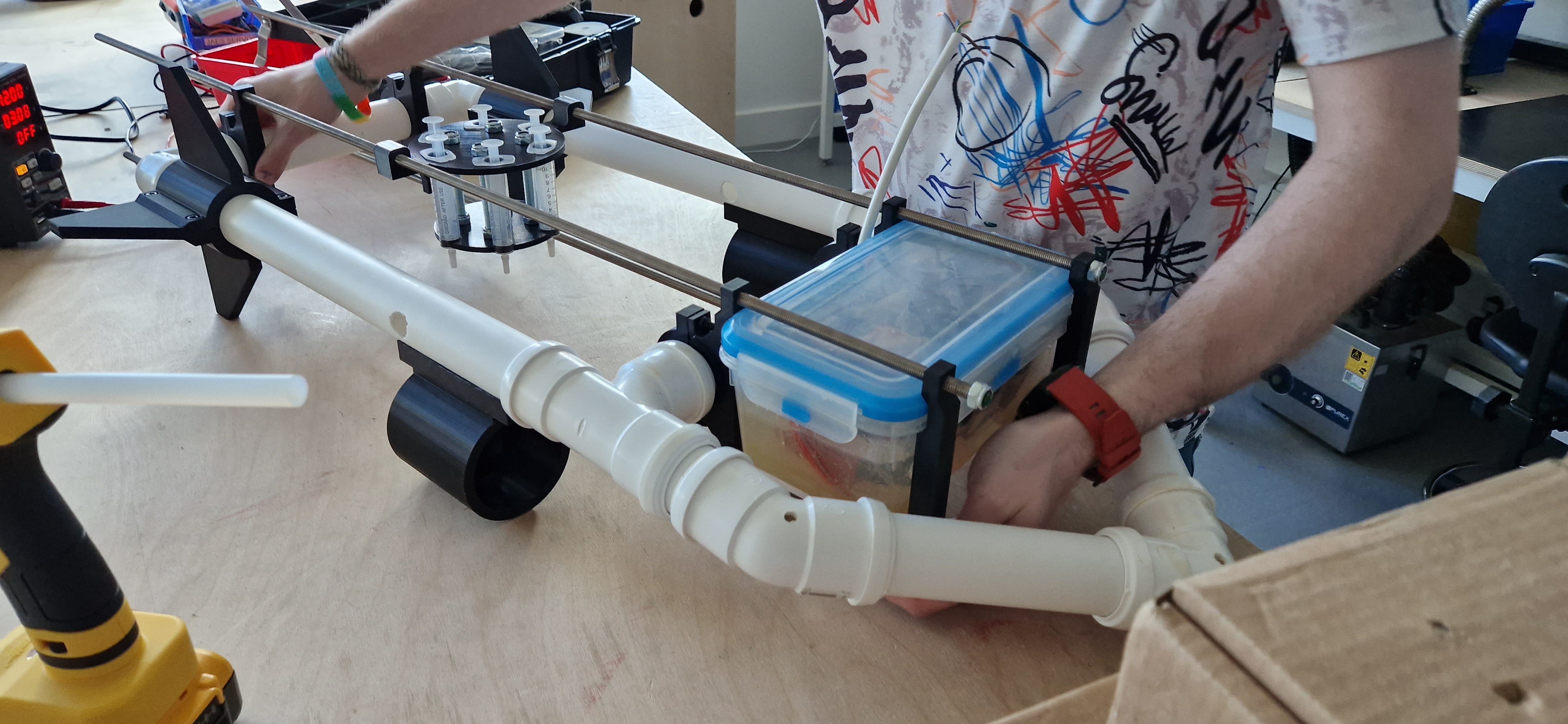 SASSIE under construction in the lab